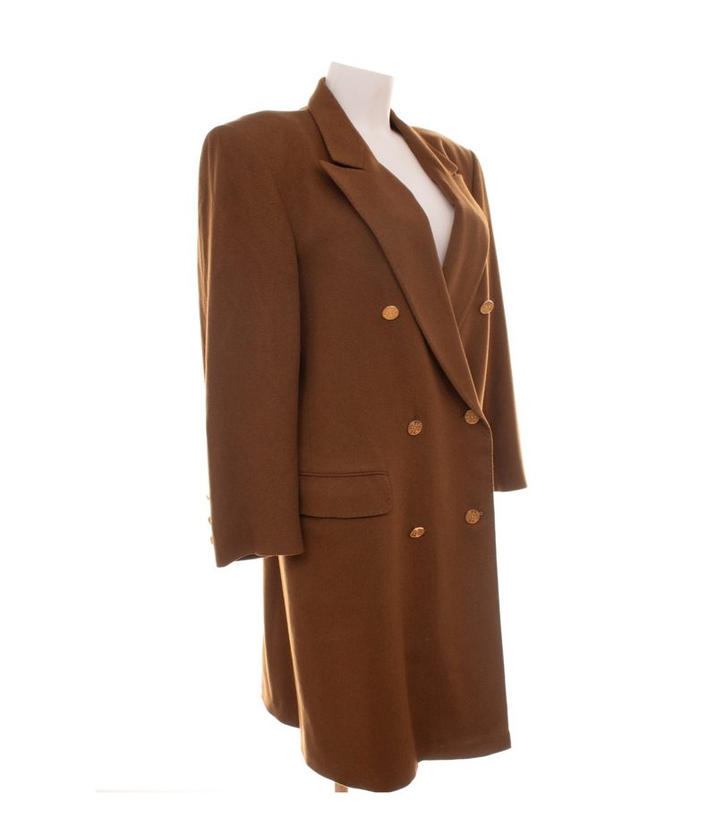 Peter Hahn Damen Mantel Gr. 40 (20) Braun Kaschmir – Foto 4