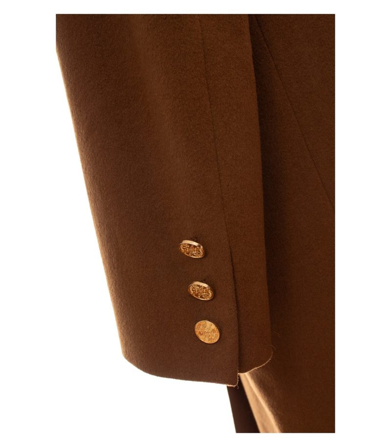 Peter Hahn Damen Mantel Gr. 40 (20) Braun Kaschmir – Foto 5