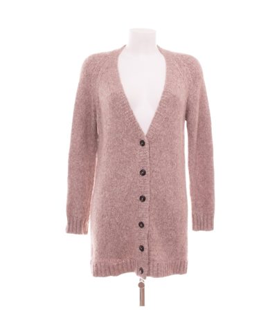 Closed Damen Strickjacke Cardigan Gr. M Alpakawollmix Rosa V-Ausschnitt