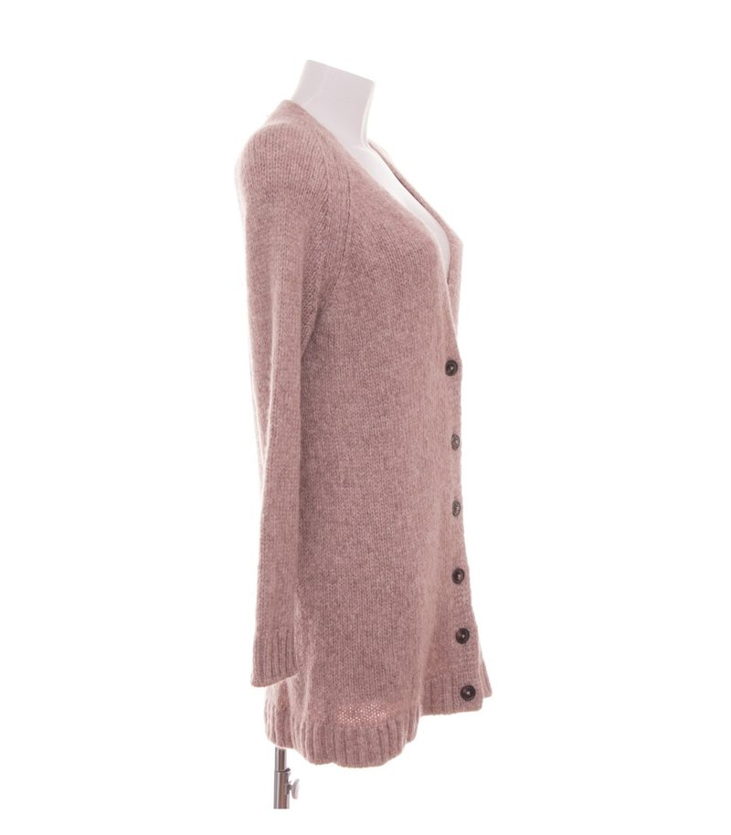 Closed Damen Strickjacke Cardigan Gr. M Alpakawollmix Rosa V-Ausschnitt – Foto 2