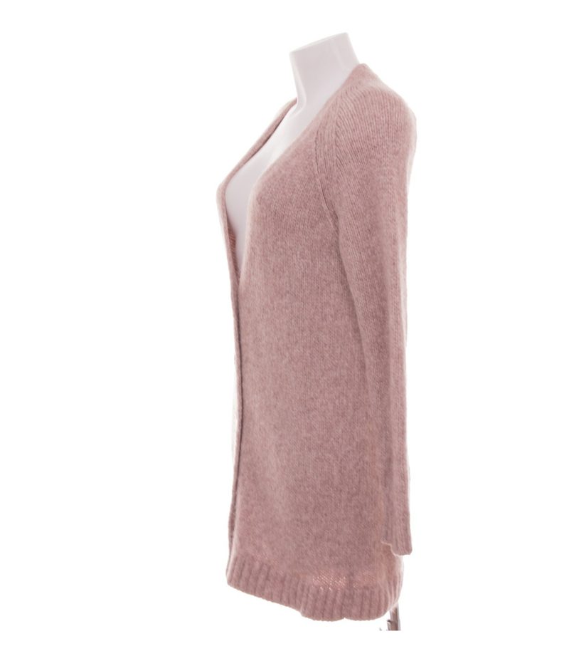 Closed Damen Strickjacke Cardigan Gr. M Alpakawollmix Rosa V-Ausschnitt – Foto 3