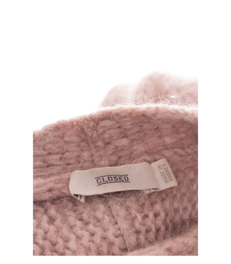 Closed Damen Strickjacke Cardigan Gr. M Alpakawollmix Rosa V-Ausschnitt – Foto 6