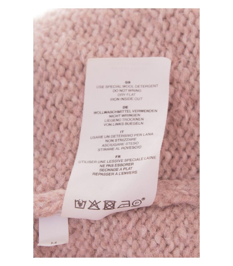 Closed Damen Strickjacke Cardigan Gr. M Alpakawollmix Rosa V-Ausschnitt – Foto 8