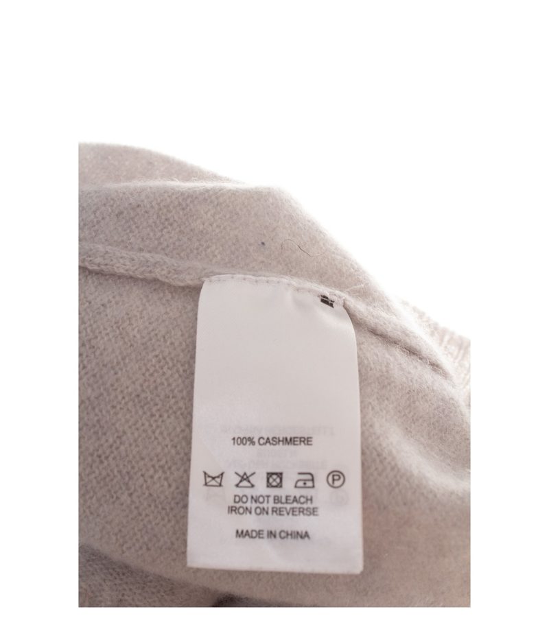 He Loves Me He Loves Me Not Damen Pullover ca. Gr. 34 Hellblau-Beige Kaschmir – Foto 6