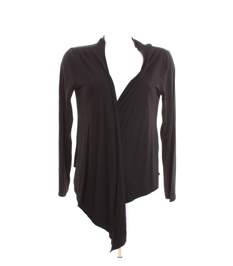 S.MARLON Damen Shirt Langarmshirt Stretchjacke Longsleeves Jacke Gr. L Schwarz – Foto 1