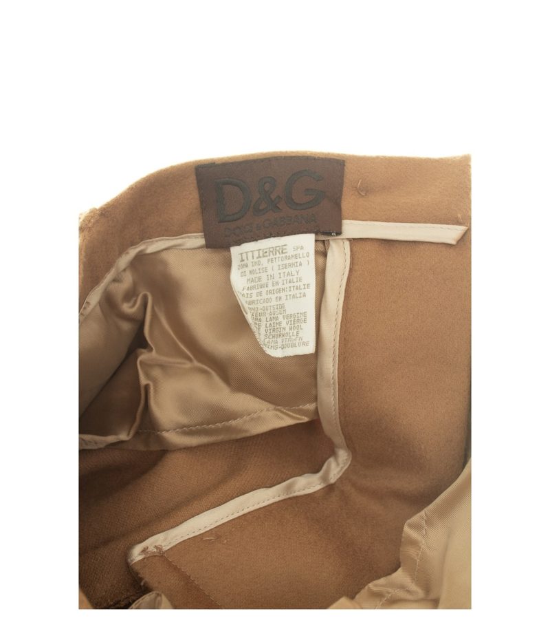 D&G Damen Hosenanzug Gr. 40 Camel 2-Teiler Wolle – Foto 3