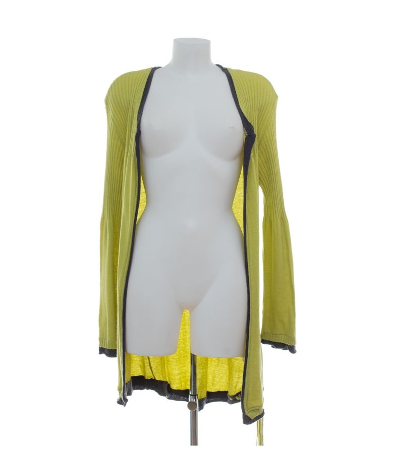 Elisa Cavaletti Damen Strickjacke Gr. XL Grüngelb Cardigan Wollmix – Foto 1