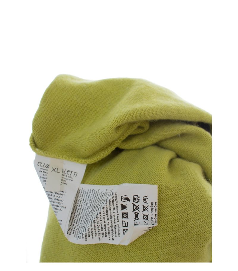 Elisa Cavaletti Damen Strickjacke Gr. XL Grüngelb Cardigan Wollmix – Foto 8
