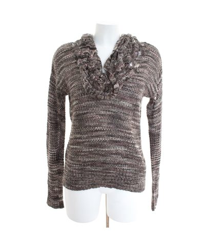 kensie Damen Pullover Lulli Lagenlook Gr. S Mehrfarbig Strick Baumwolle