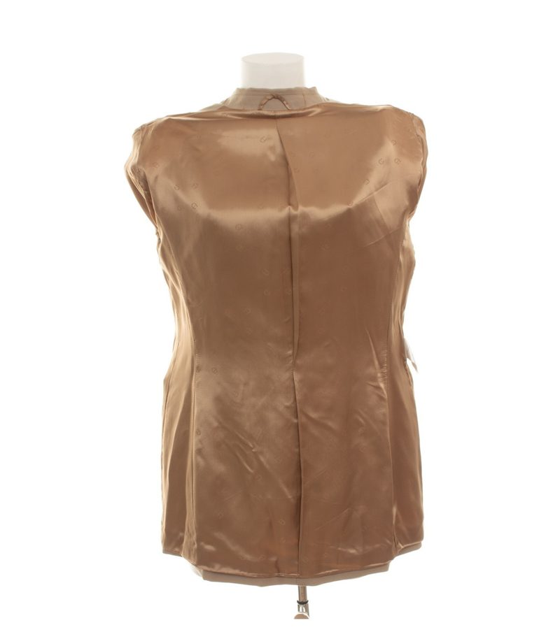 Aigner Damen Blazer Einreiher Gr. 42 Wolle Beige Reverskragen – Foto 6