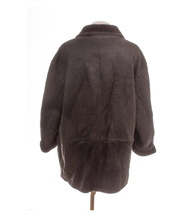 Zaffers Herren Kurzmantel Gr. 56 Schwarz Einreiher Lammfell – Foto 4