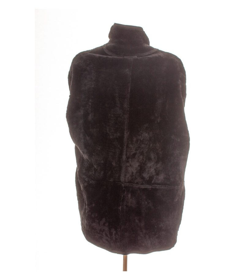 Zaffers Herren Kurzmantel Gr. 56 Schwarz Einreiher Lammfell – Foto 6