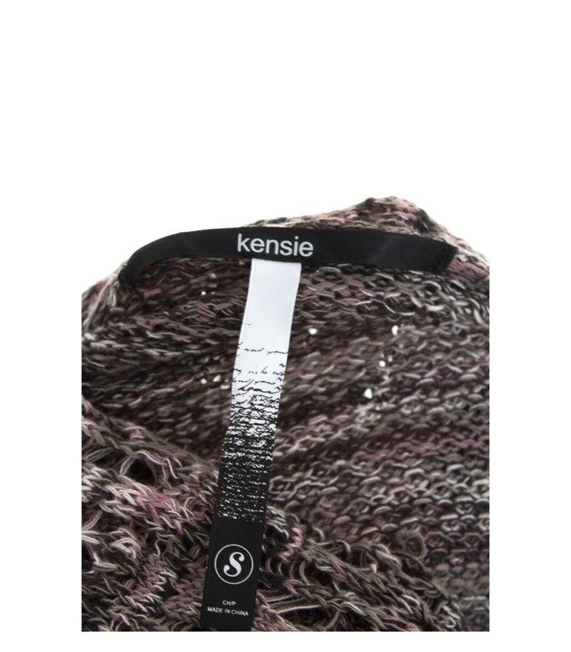 kensie Damen Pullover Lulli Lagenlook Gr. S Mehrfarbig Strick Baumwolle – Foto 4