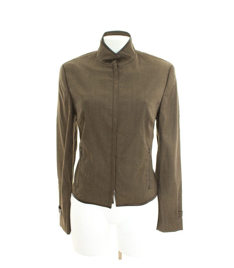 VIVENTY BERND BERGER Damen Blazer Gr. DE 38 Oliv Wolle – Foto 1