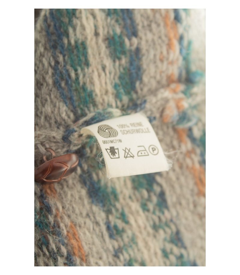 J.HARRIS Herren Strickjacke Gr. M Grau V-Ausschnitt Wolle Gemustert – Foto 7