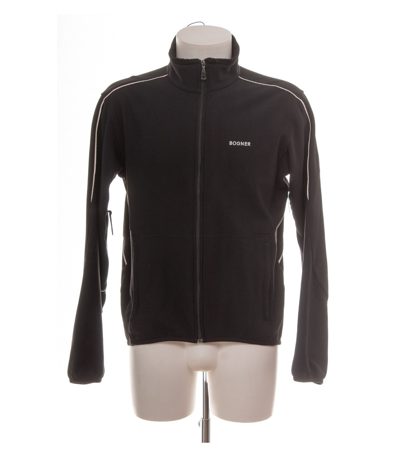 Bogner Herren Jacke Gr. L Schwarz Fleecejacke Windstopper Polyamid
