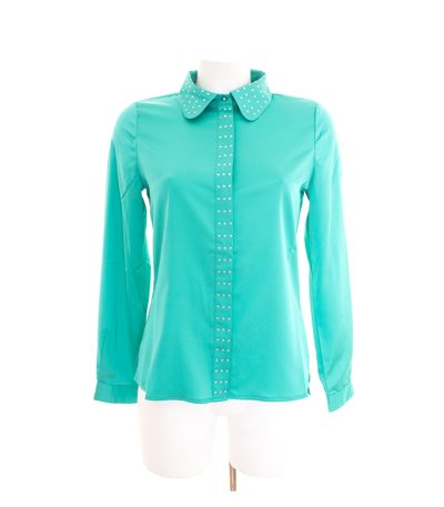 Sarah Kern Damen Bluse Shirt Türkisgrün Gr. DE 34 NEU