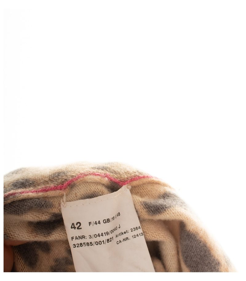 Basler Damen Twinset Gr. 42 Braun Tierfellmuster Schurwollmix – Foto 8