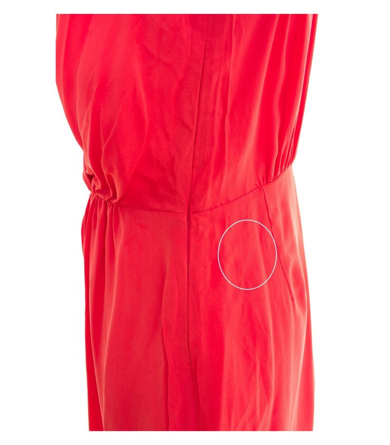 Paul Smith Damen Kleid Cocktailkleid Korallenrot Gr. DE 40 Seide – Foto 3