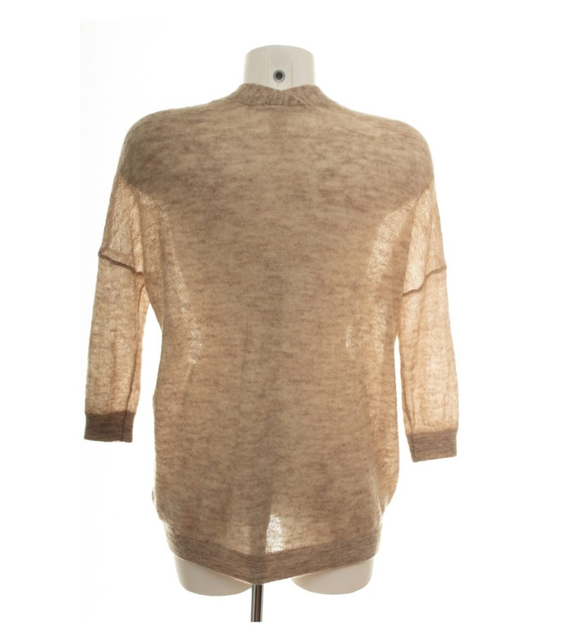 Campus Damen Strickjacke Gr. S Beige V-Ausschnitt Wollmix – Foto 4