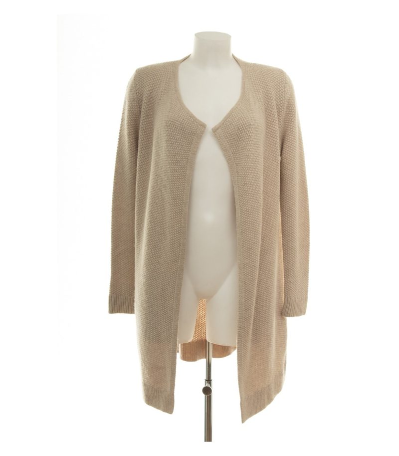 Boden Damen Strickjacke Gr. 40 (UK 12) Beige Strukturstrick Wollmix – Foto 1