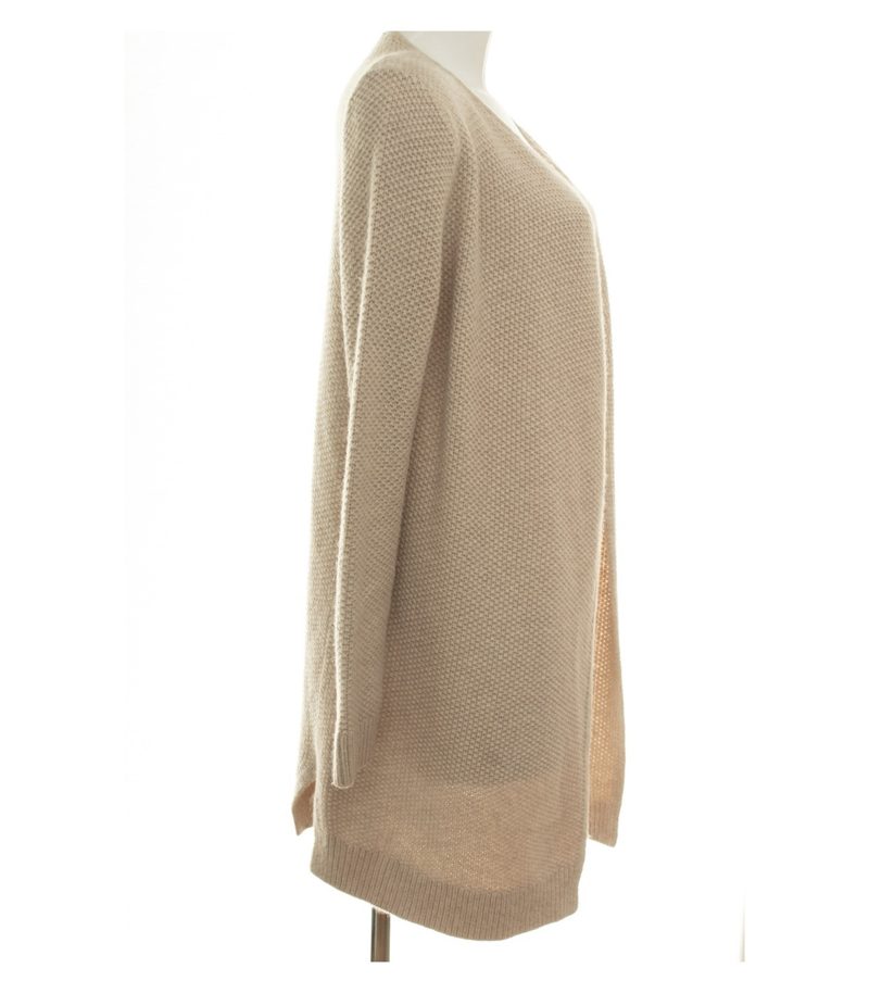 Boden Damen Strickjacke Gr. 40 (UK 12) Beige Strukturstrick Wollmix – Foto 2