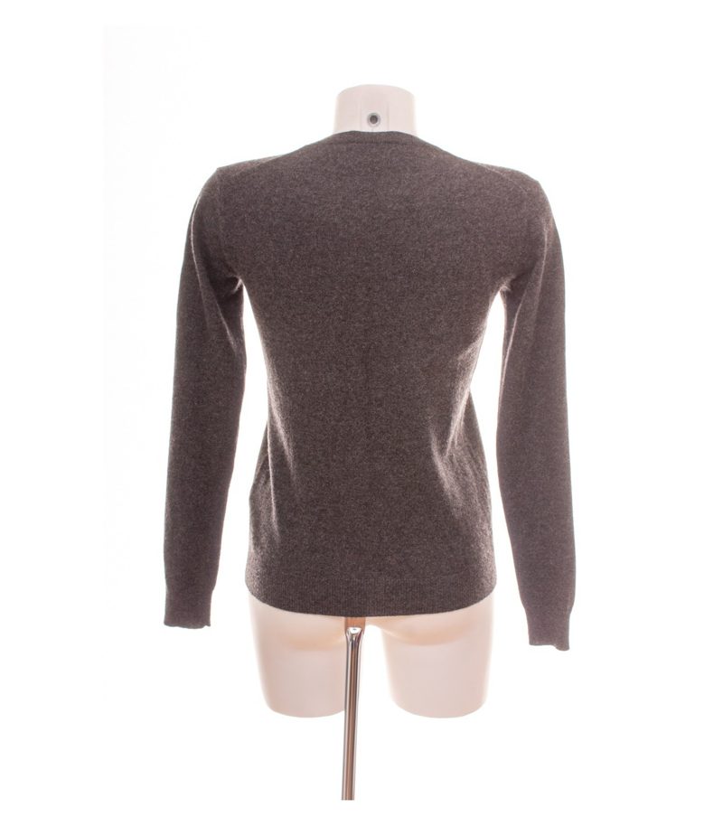 Dee Ocleppo Damen Pullover Gr. S Grau V-Ausschnitt Kaschmir – Foto 4