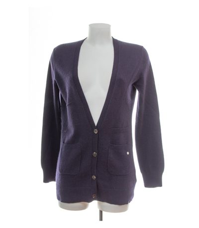 Jake*s Damen Strickjacke Gr. L Cardigan Kaschmir Blau V-Ausschnitt