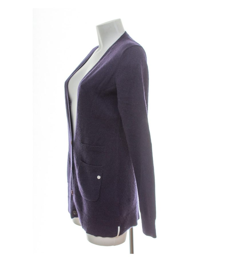 Jake*s Damen Strickjacke Gr. L Cardigan Kaschmir Blau V-Ausschnitt – Foto 3