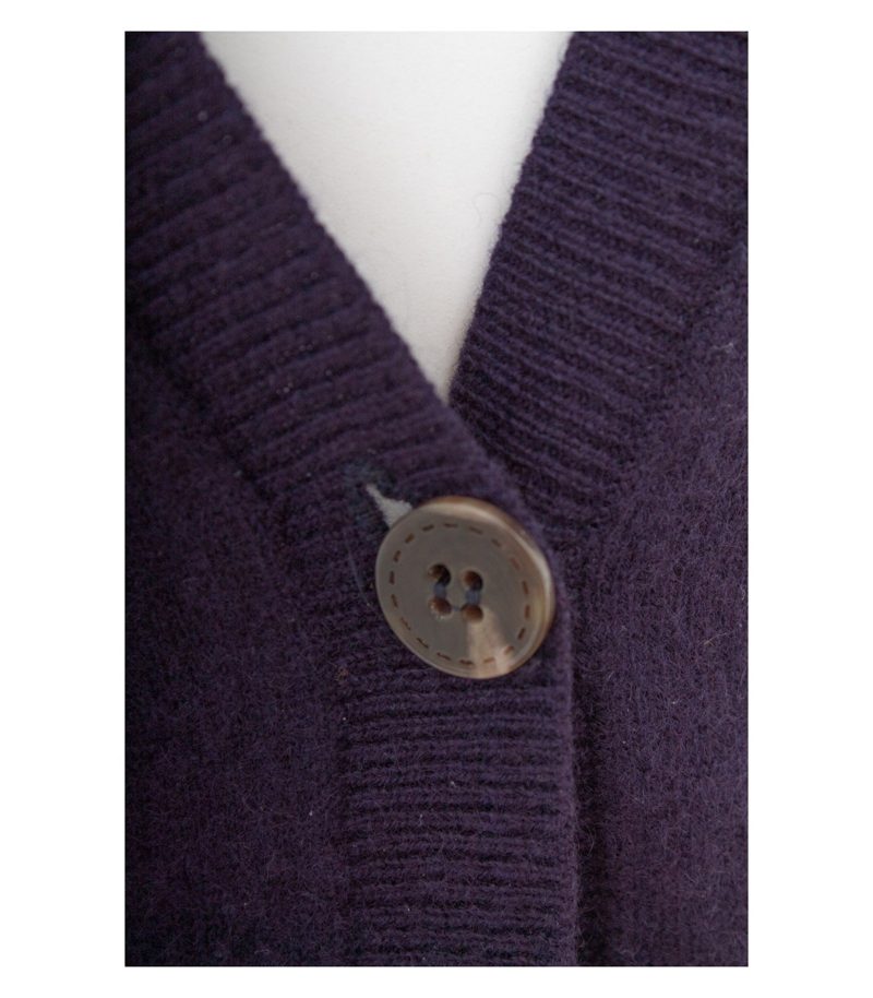 Jake*s Damen Strickjacke Gr. L Cardigan Kaschmir Blau V-Ausschnitt – Foto 6