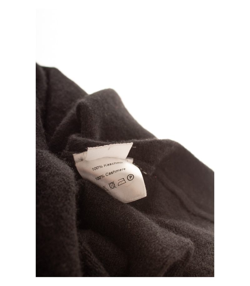 me & lou Damen Pullover Strickpullover Gr. L Kaschmir Schwarz V-Ausschnitt – Foto 6
