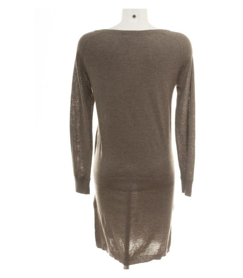 Massimo Dutti Damen Kleid Gr. M Graubraun Strickkleid Wollmix – Foto 4