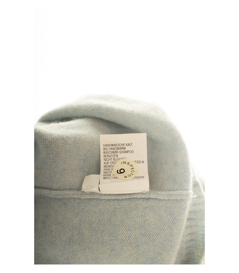 JoeTaft Damen Pullover Gr. 44 Hellblau Polokragen Kaschmir Meliert – Foto 7