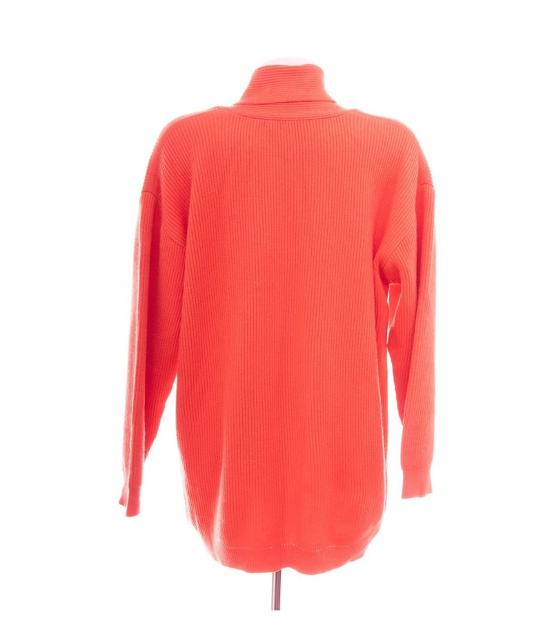 ESCADA Damen Pullover Gr. 42 Margaretha Ley Orange Schalkragen Wolle – Foto 4