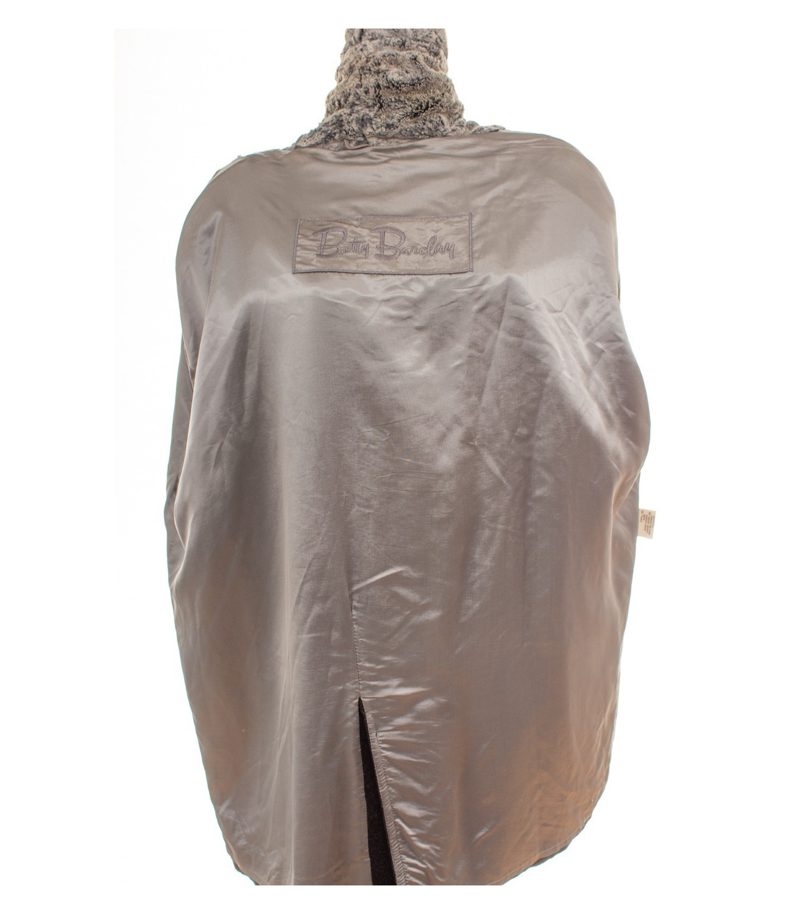 Betty Barclay Damen Mantel Oversize Gr. 40 Wollmix Grau Kunstpelzkragen – Foto 6