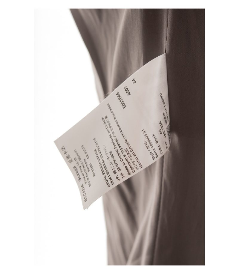 ESCADA Damen Blazer Gr. 44 Grau Zweireiher Wollmix Meliert – Foto 8