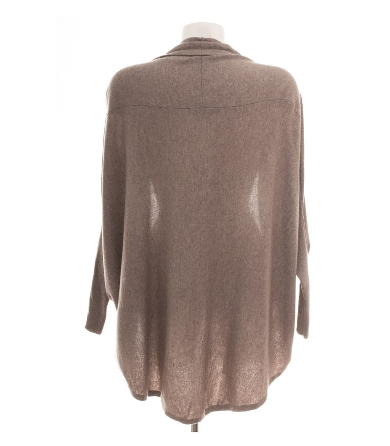 for friends only Damen Strickjacke Gr. M/L Hellbraun Cardigan Offen Wollmix – Foto 4