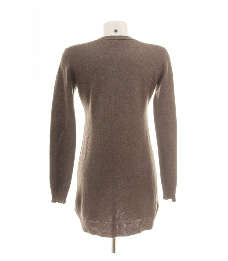 Lawrence Grey Damen Strickjacke Longcardigan Gr. L Kaschmir Braun V-Ausschnitt – Foto 4