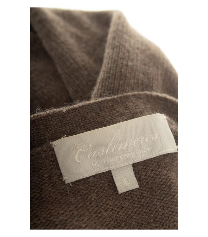 Lawrence Grey Damen Strickjacke Longcardigan Gr. L Kaschmir Braun V-Ausschnitt – Foto 8