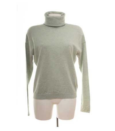 COS Damen Pullover Strickpullover Gr. S Kaschmir Blau Rollkragen