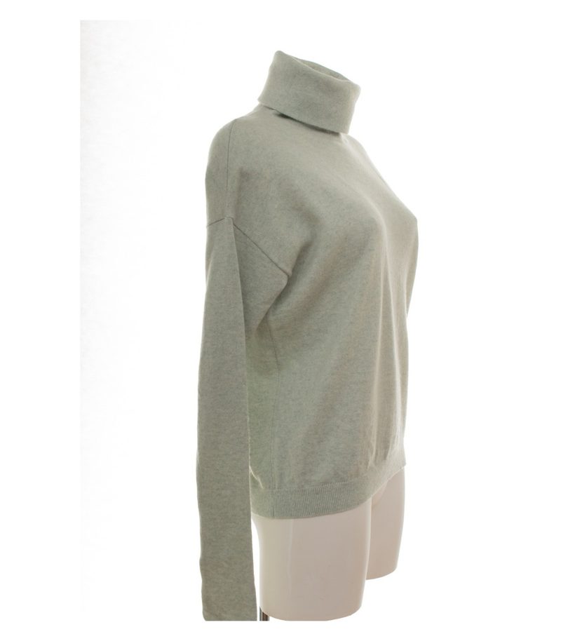 COS Damen Pullover Strickpullover Gr. S Kaschmir Blau Rollkragen – Foto 2