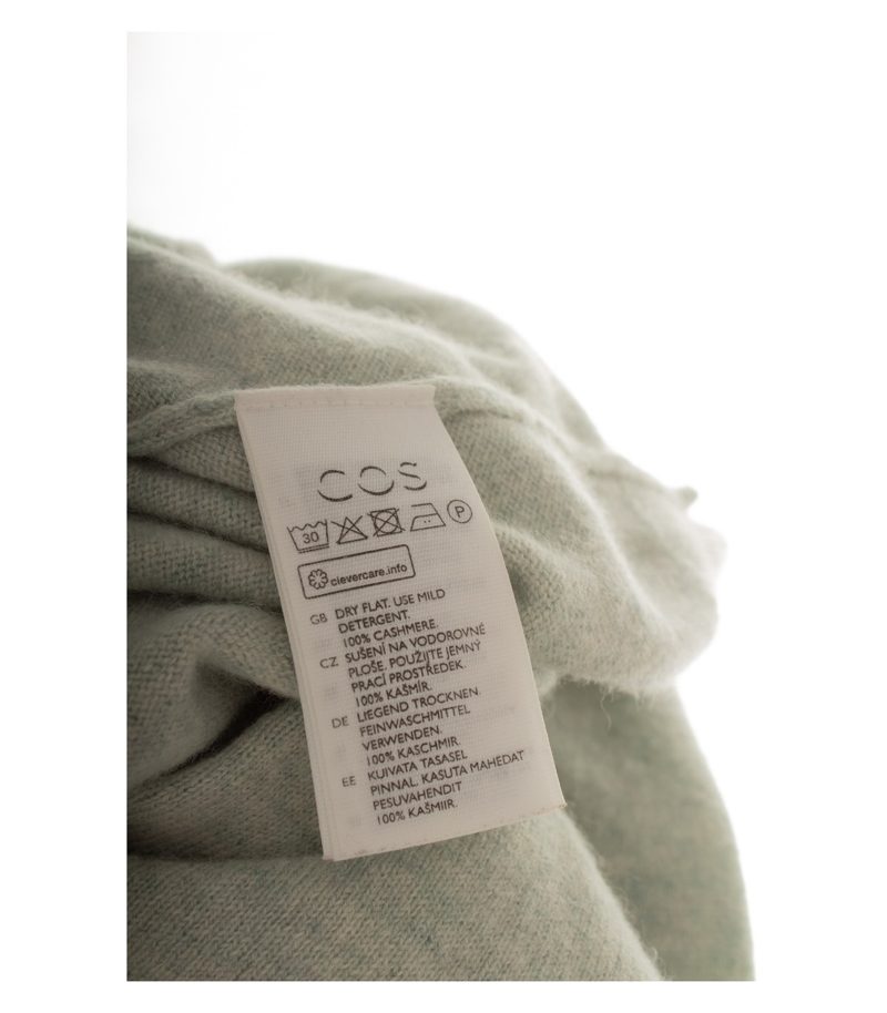 COS Damen Pullover Strickpullover Gr. S Kaschmir Blau Rollkragen – Foto 5