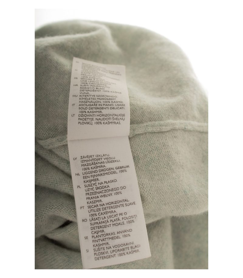 COS Damen Pullover Strickpullover Gr. S Kaschmir Blau Rollkragen – Foto 6