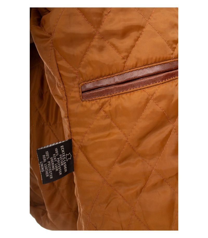 Damen Jacke Gr. XS Braun Lederjacke Leder – Foto 8