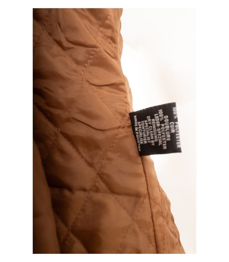 Damen Jacke Gr. XS Braun Lederjacke Leder – Foto 9
