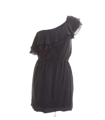 Damen Kleid Cocktailkleid Gr. M Schwarz Seide
