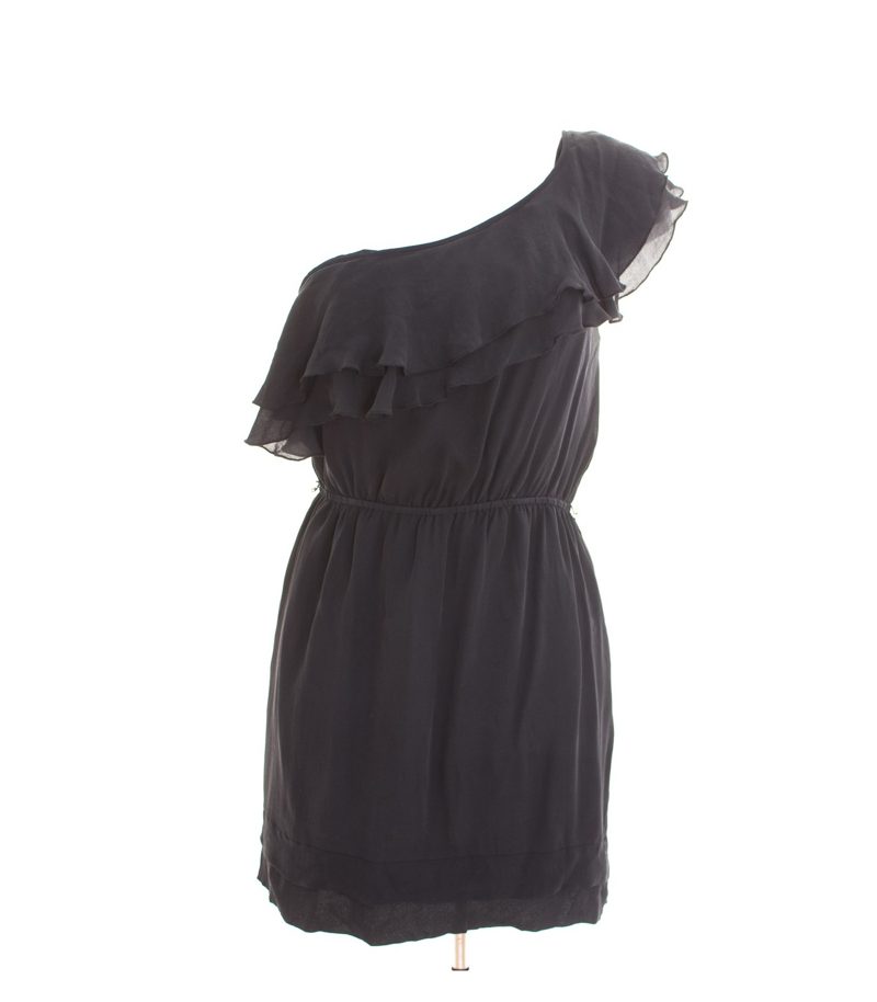 Damen Kleid Cocktailkleid Gr. M Schwarz Seide – Foto 1