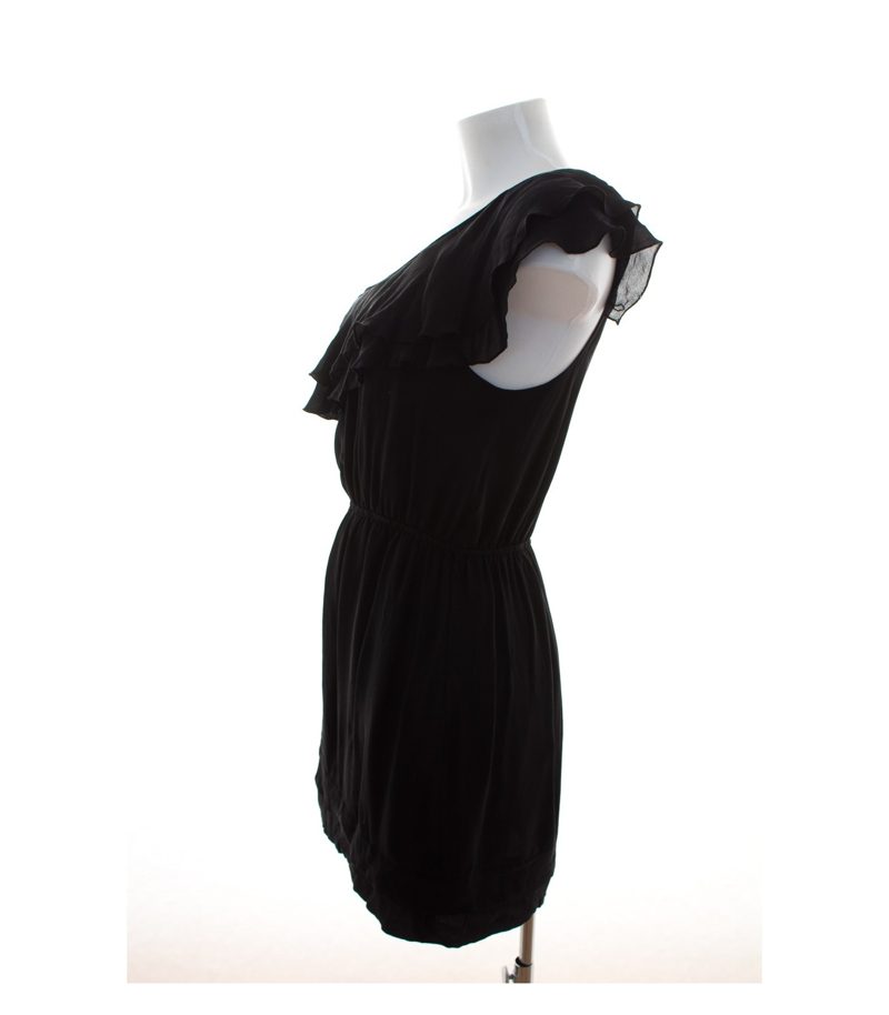 Damen Kleid Cocktailkleid Gr. M Schwarz Seide – Foto 2