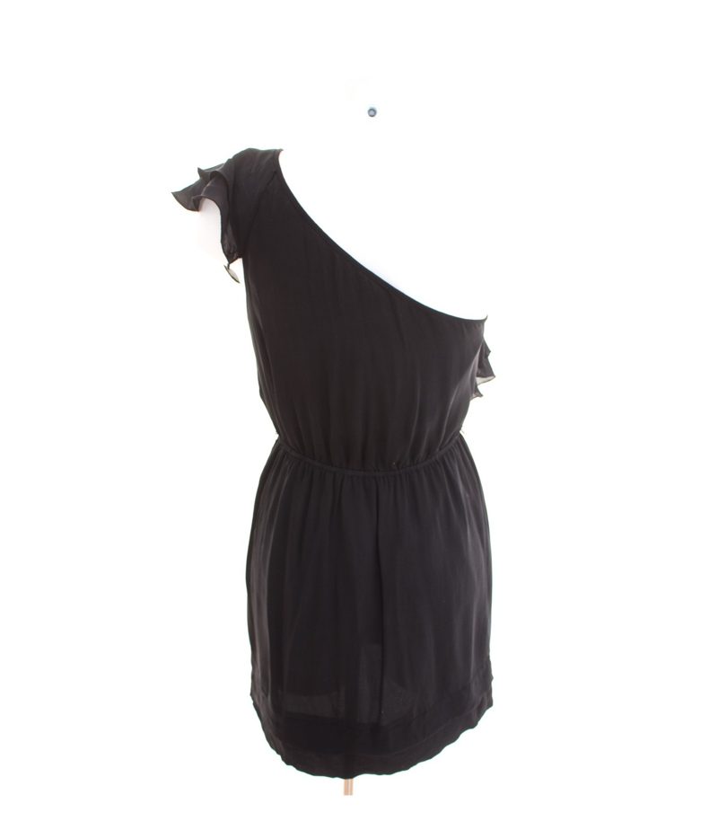 Damen Kleid Cocktailkleid Gr. M Schwarz Seide – Foto 3