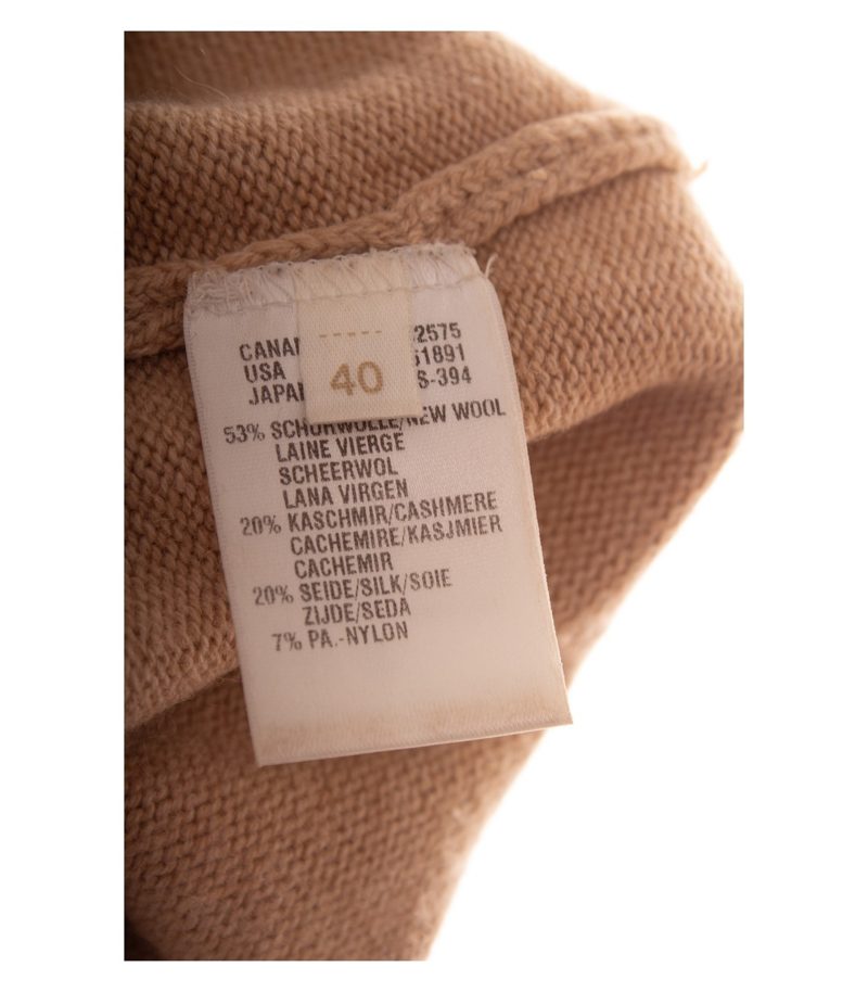 ESCADA Damen Pullunder Gr. 40 Beige Ärmellos Wollmix – Foto 6